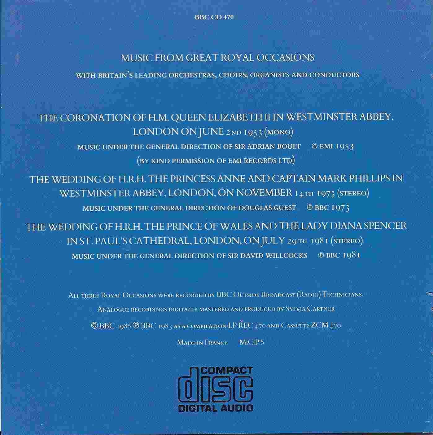 Middle of cover of BBCCD470